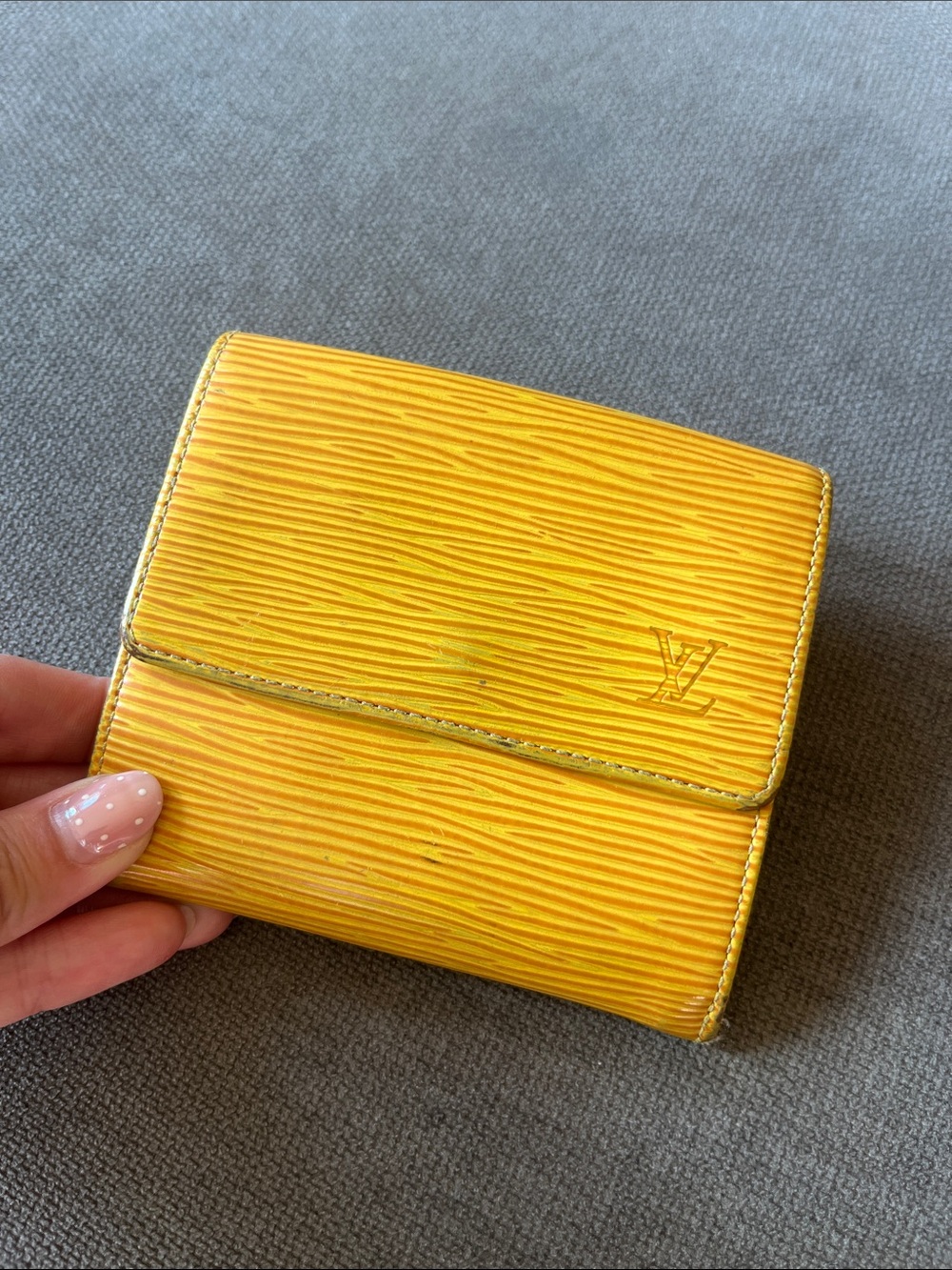 Louis Vuitton Yellow Epi Leather Wallet